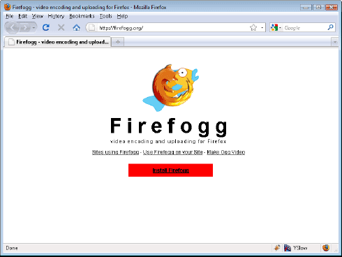 сайт Firefogg