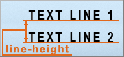 line-height задает межстрочный интервал